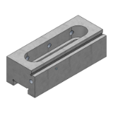AMF 6363-**-001 - Support-stop block, wide with slot